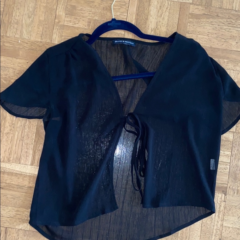 Black brandy Melville top, fits small medium